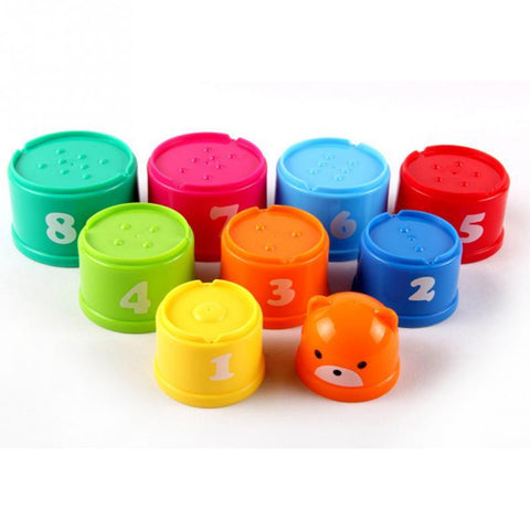 Alphabets and Numbers Cup Block